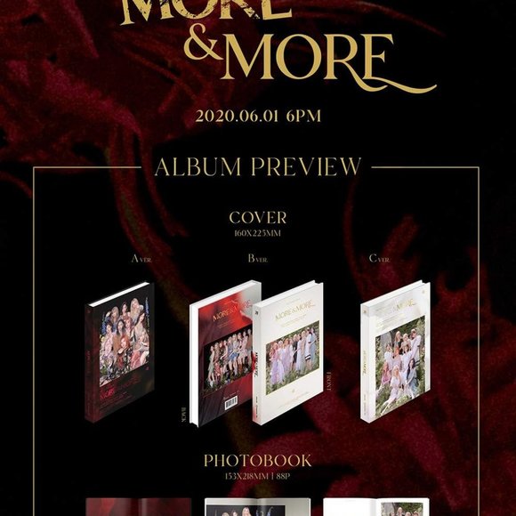 K POP TWICE - More & More (9th Mini album) CD+Photobook+Photocard+Free Gift - Picture 2 of 5
